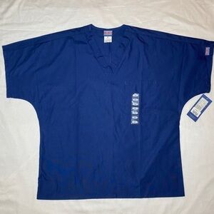 CHEROKEE workwear Chest Pocket V-Neck Top unisex scrubs size-M‎